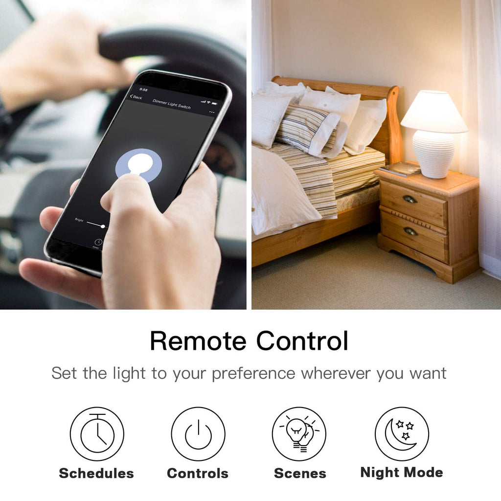 Treatlife Smart Dimmer Switch,400W,Neutral Wire Needed