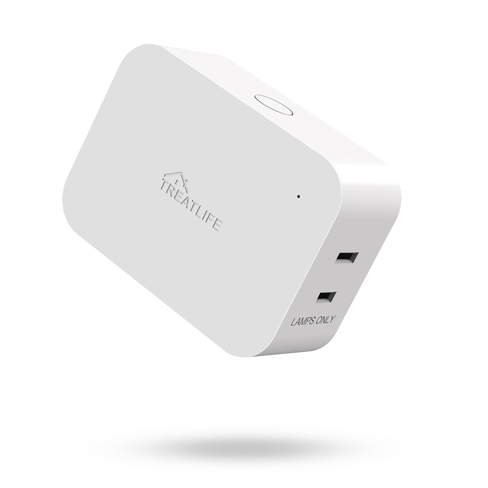 Treatlife Smart Plug-in Lamp Dimmer,300W with Dual Outlets