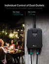 TREATLIFE Outdoor Plug with 2 Individual Control Outlets