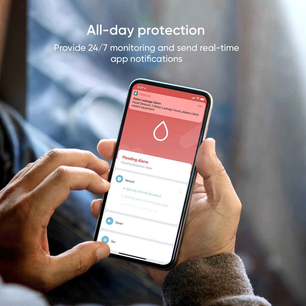 Treatlife Smart Water Leak Detector (Hub Not Included)