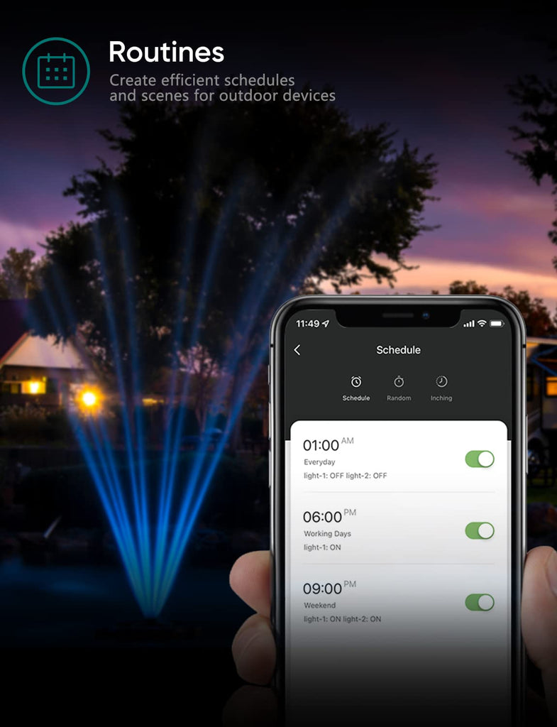 TREATLIFE 2 in 1 HomeKit Outdoor Smart Plug Works with Siri, Alexa, Google Home
