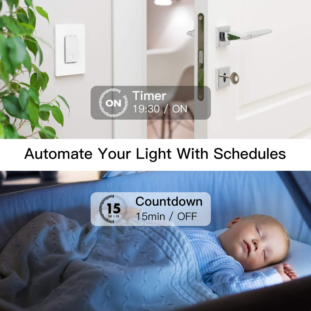 Treatlife 3 Way Smart Switch,Neutral Wire Required | TREATLIFE