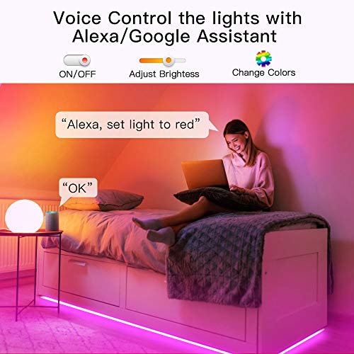 Treatlife Smart Strip Lights - Color Changing 16.4ft