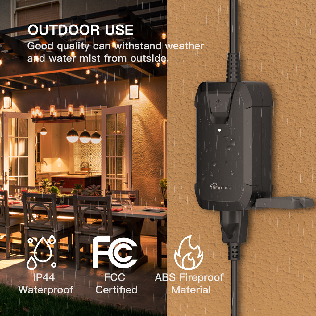 Smart Dimmer Plug, FREECUBE Outdoor Smart Plug for Dimmable Christmas