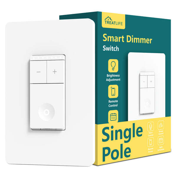 Treatlife Smart Dimmer Switch,400W,Neutral Wire Needed