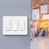 Treatlife Screwless Decorator 3-Gang Light Switch Wall Plate, Standard Size 1Pack